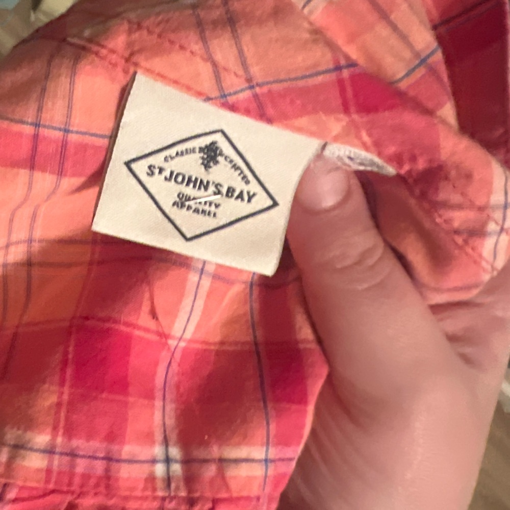 St. John's Bay Multicolor Plaid Shirt
